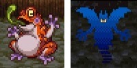 ドラゴンクエストV そして伝説へ... とげのむちを落とすだいおうガマとシャドー.jpg